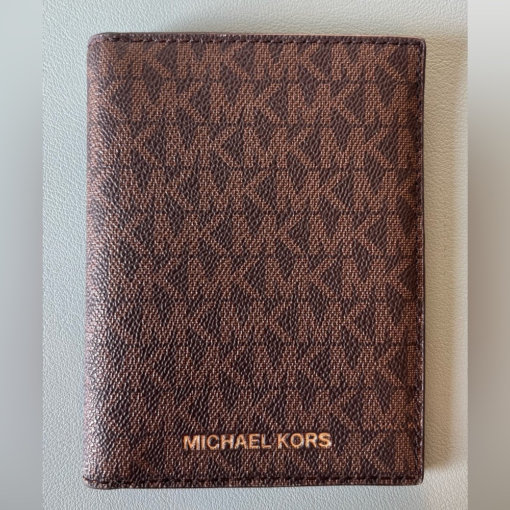 Michael Kors Logo Passport Holder